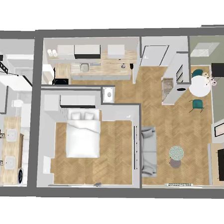 Appartchic - Appartement Standing - Plein Centre & Parking Prive Créon Eksteriør bilde